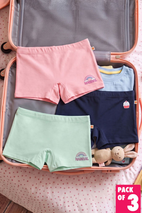Buy Zivame Girls Boyshorts (Pack of 3) - Multicolor